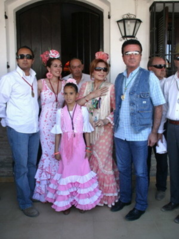 Rocio Jurado y su hija Rocio Carrasco en el Rocio