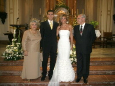 Se caso el internacional del Betis Juanito con Mamen Arroyo