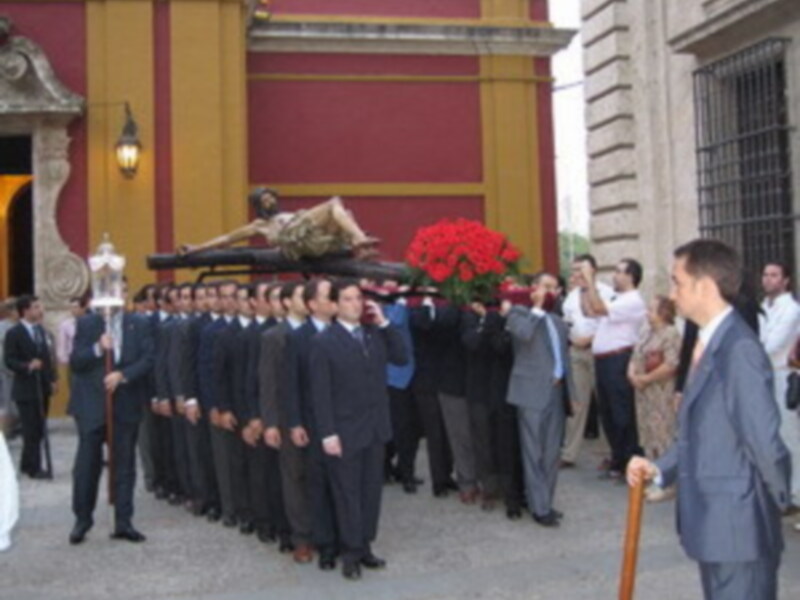El Cristo de los Estudiantes se traslado hoy a la Catedral de Sevilla