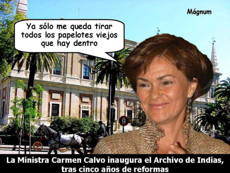 La Ministra Carmen Calvo inaugura Archivo de Indias