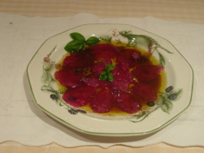 Las recetas de Maria:  CARPACCIO DE AVESTRUZ