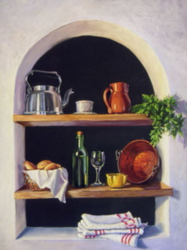 La pintora sevillana Mª Dolores Gil expone en el Círculo Mercantil