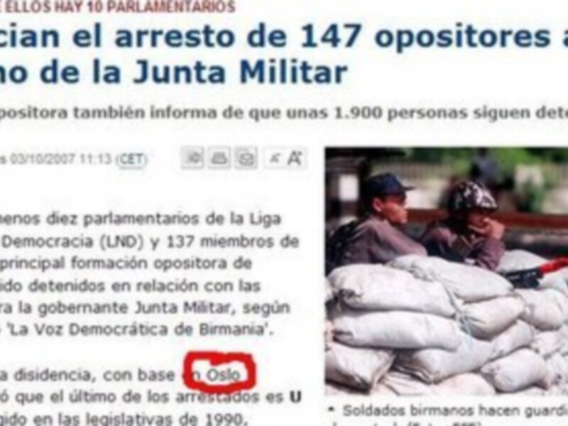 La agencia EFE sitúa la capital noruega en Suecia y pocos medios repararon en el error.