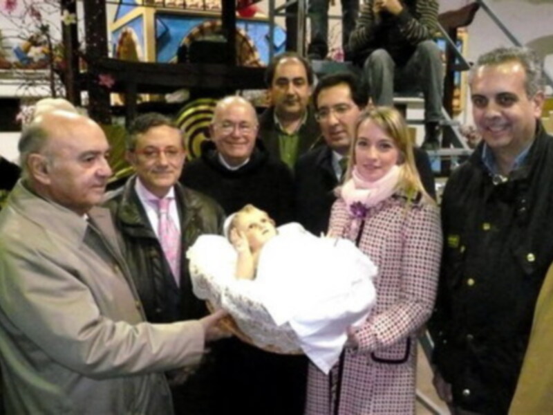 Tradicional acto de entronización del Niño Jesús en la Cabalgata de Reyes de Sevilla 