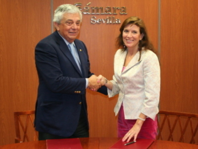 LA CÁMARA DE COMERCIO Y LA ASOCIACIÓN DE LA PRENSA DE SEVILLA FIRMAN UN CONVENIO DE COLABORACIÓN