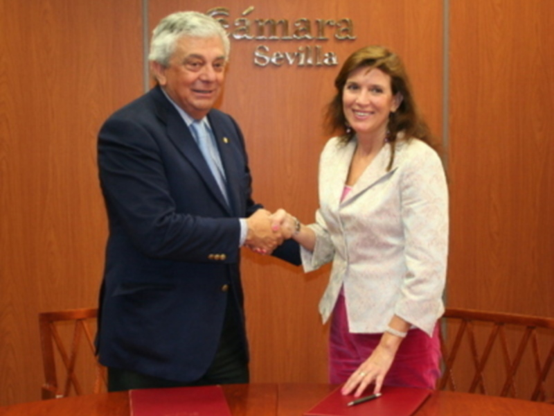 LA CÁMARA DE COMERCIO Y LA ASOCIACIÓN DE LA PRENSA DE SEVILLA FIRMAN UN CONVENIO DE COLABORACIÓN