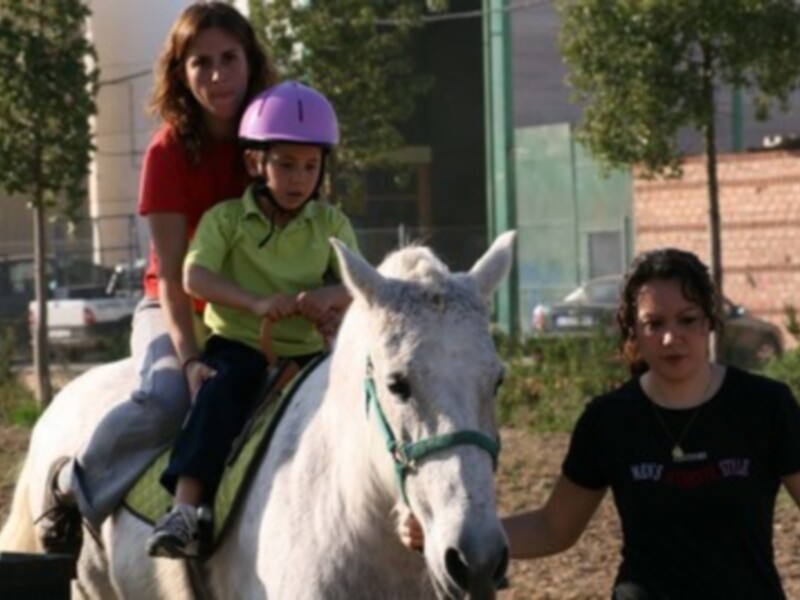 Comienza en la sede de Tocina la actividad de Hipoterapia, desarrollada por la Fundación TAS