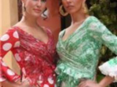 NATALIA ZABALA , MISS ESPAÑA, Y ABOGADA, VESTIDA DE FLAMENCA PARA LA FERIA DE abril de 2008