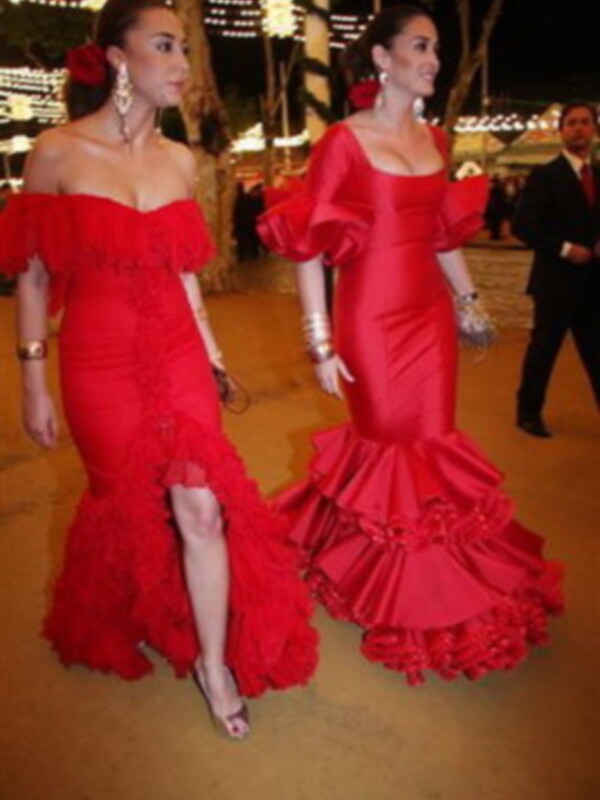 Viki Berrocal, espectacular de rojo con uno de sus diseños
