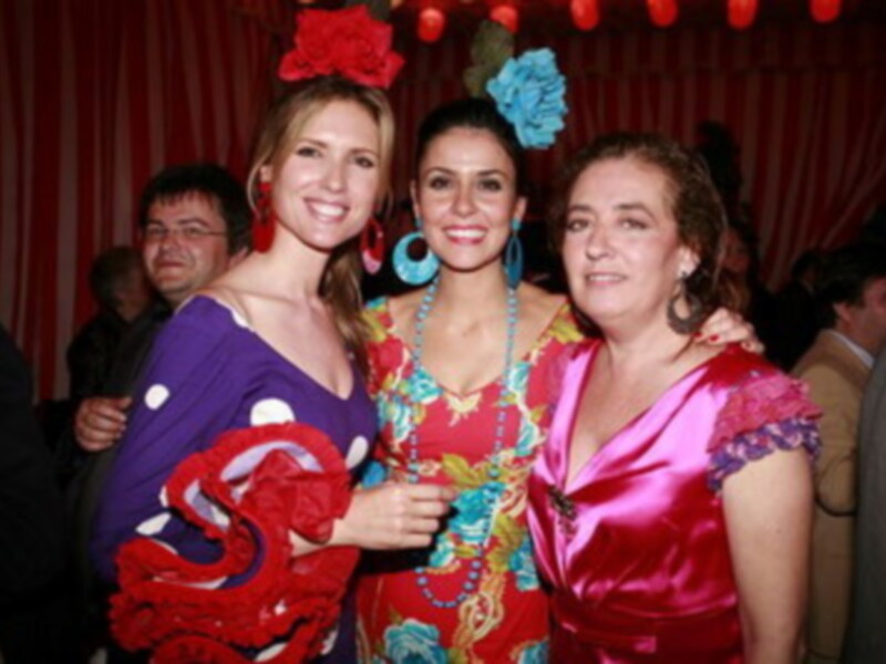 Judith Mascó que lució un modelo de Pilar Vera 