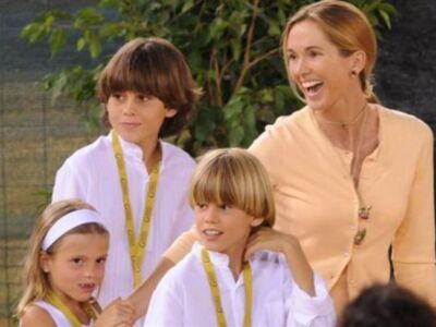 Miranda con sus cuatro hijos fue por primera vez a un concierto de Julio en el Puerto de Santa María