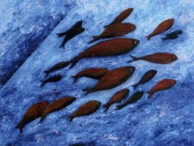 El azul de la pintora Conchy Rivero llega a Sevilla