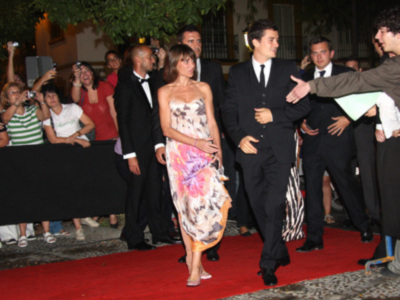 Orlando Bloom, Salma Hayet y Olivier Martínez de fiesta en Sevilla con Eva Green