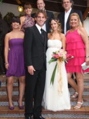 Rocio Martin madrina en la boda de su hijo  Tharsis