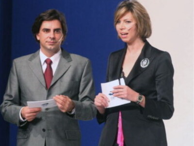 Marina Bernal, directora de sevillapress.com  y Valentin Garcia presentan el sabado dia 13 el concurso de Miss Sevilla 2008 