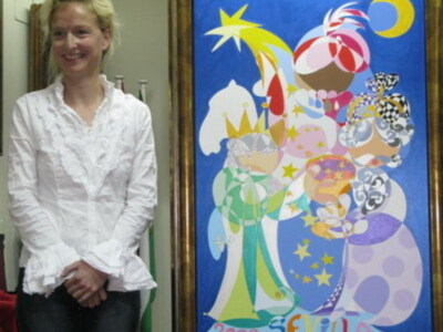 La pintora alemana Uta Geub, afincada en Andalucia : "Mi academia es la calle"