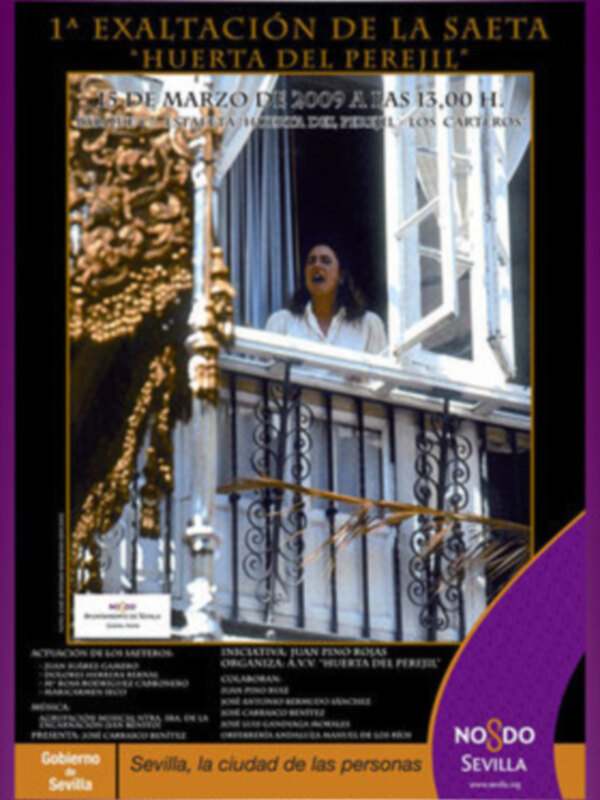Este domingo tendrá lugar la 1ª Exaltación de la Saeta organizada por la A. de VV. Huerta del Perejil nueva Barrida de Los Carteros.