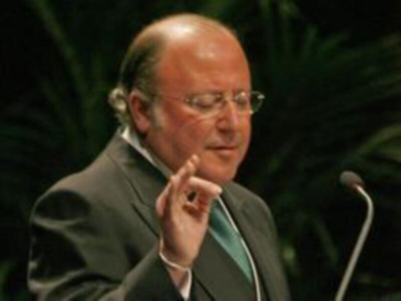 La chicotá del pregonero Enrique Henares en el pregon de Pregón de la Semana Santa de Sevilla