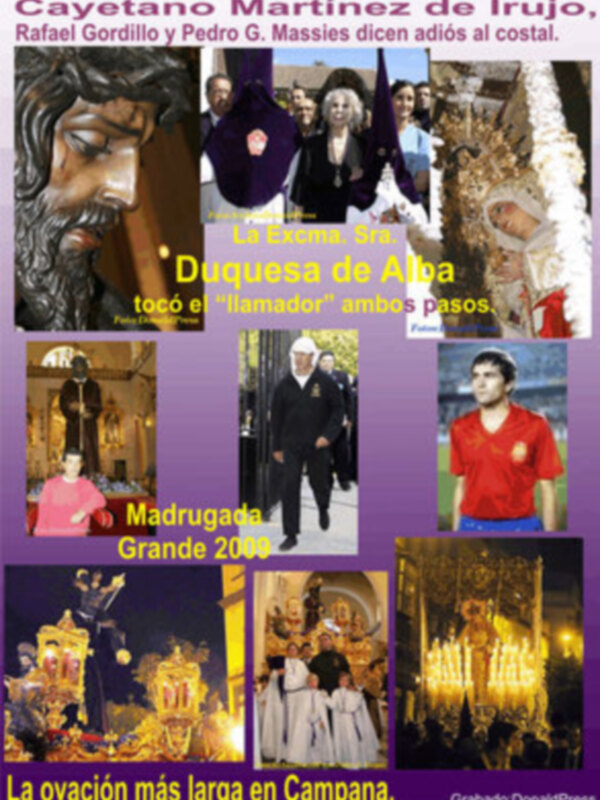 Cayetano Martínez de Irujo, Rafael Gordillo, Pedro G. Massies, dejan de ser costaleros de Ntro. Padre Jesús de la Salud El Señor de la Madrugada de Sevilla. 