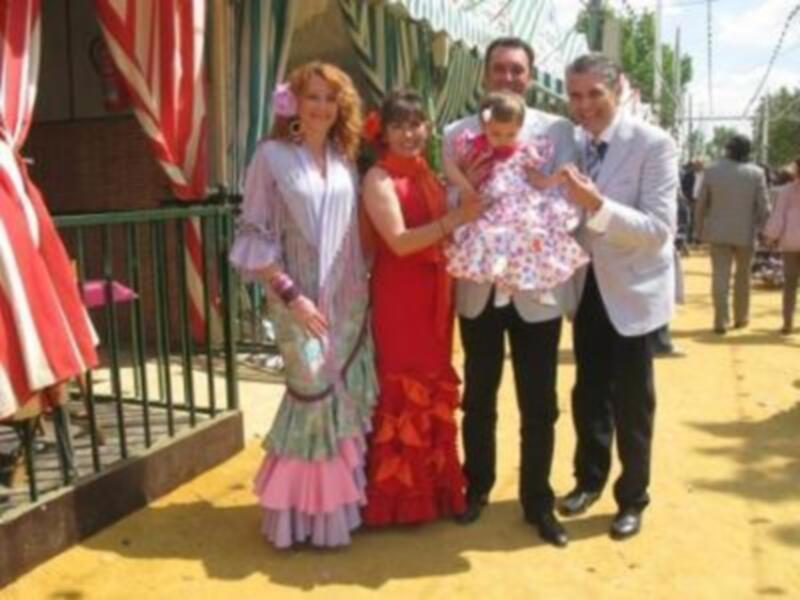 Agustín Bravo disfrutó de la primera feria en familia con su hija
