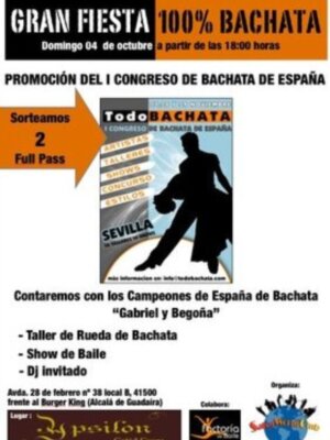 Gran fiesta 100% Bachata en Sala Ypsilon en Alcalá de Guadaíra