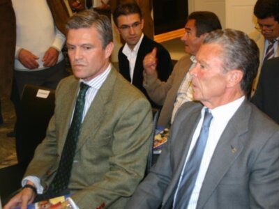 Espartaco coincidió por primera vez en público con Macarena Bazán 