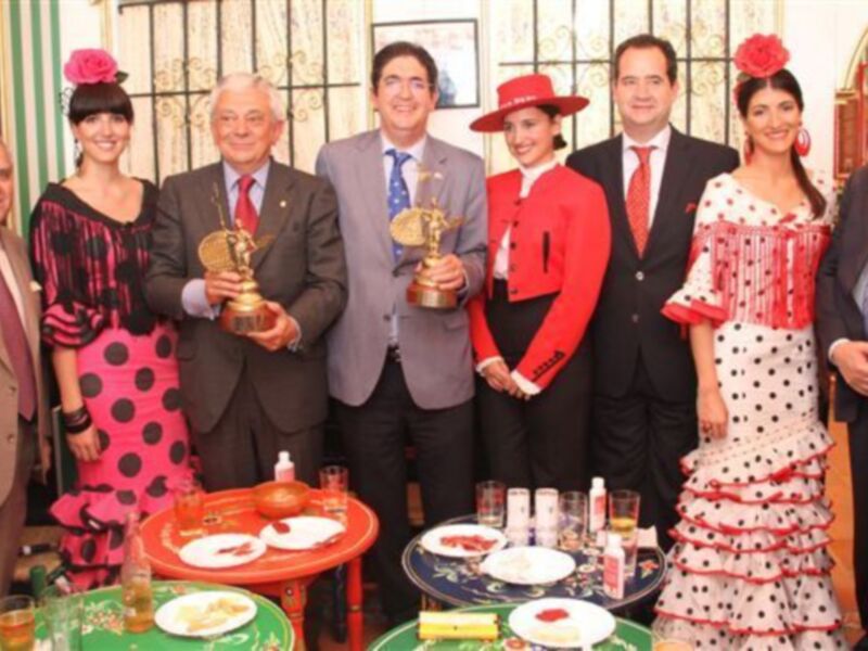 Jose Joaquin Gallardo y Francisco Herrero, premiados en la Feria de Sevilla.