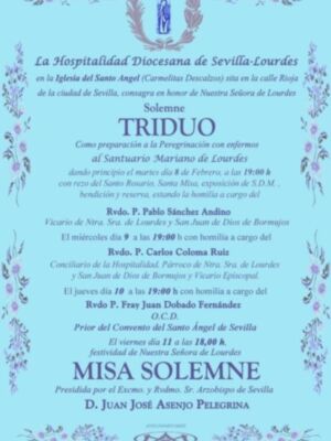 Festividad de Lourdes Presidido por el Sr. Arzobispo