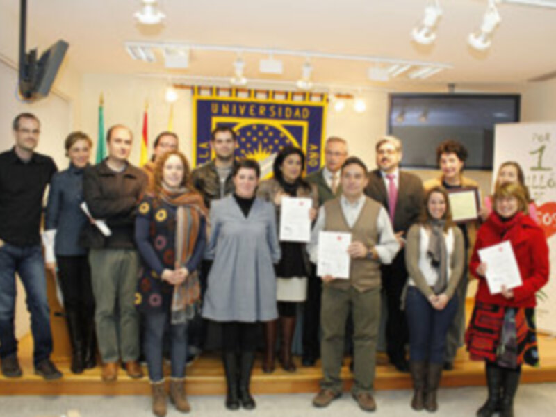 Reconocimiento a los universitarios de la UPO que han participado en el programa "Por un millón de pasos"