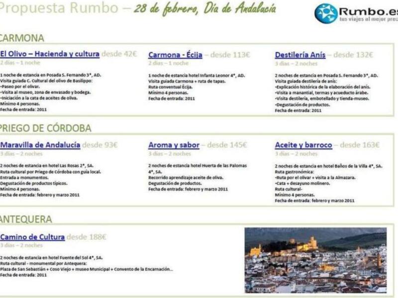 Propuesta rumbo para el 28 de febrero día de andalucía