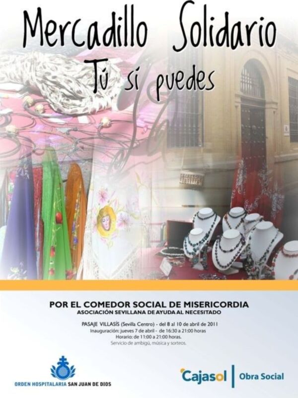 Inauguración III mercadillo solidario tú sí puedes