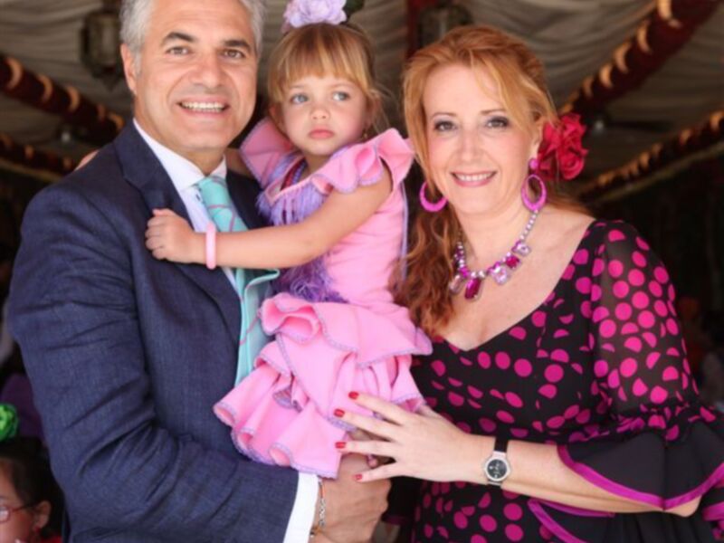 Agustín Bravo, María Teresa Campos y Charo Reina un año más en la feria de Sevilla