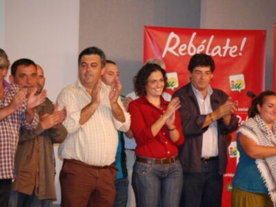 El coordinador general apoyó las listas de IU en Cádiz convencido de que el discurso rebelde de IU ha empezado a despertarse entre la ciudadanía