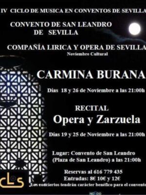 Cartel del IV ciclo de músicas en conventos de Sevilla