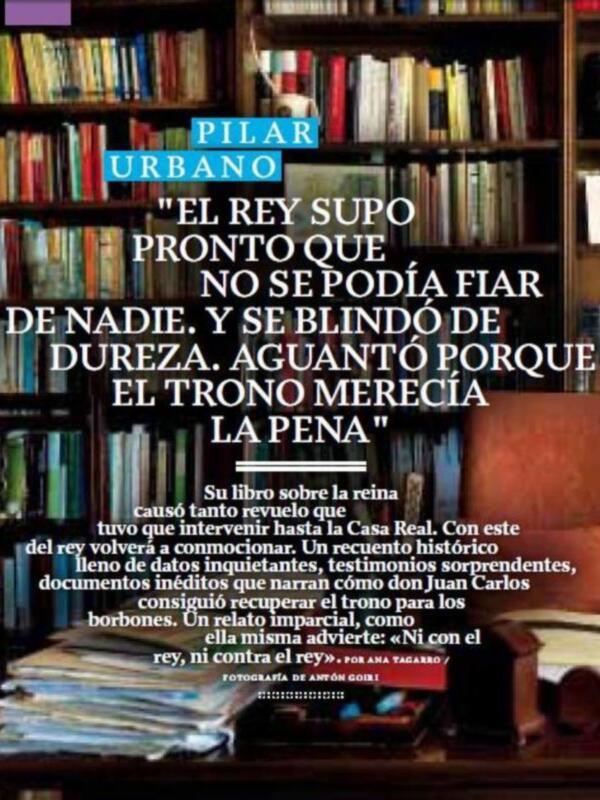 Pilar Urbano: El rey y su padre eran rivales