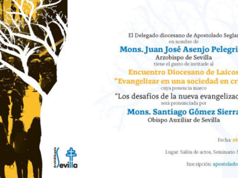 Encuentro Diocesano de Laicos Evangelizar en un sociedad en crisis 26 de noviembre de 2011