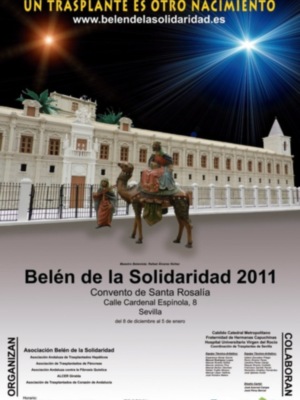 La Asociación Belén de la Solidaridad y las  Asociaciones de Trasplantados de Sevilla  inauguran la 10ª edición del  Belén de la Solidaridad 