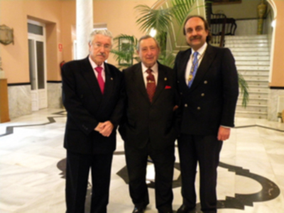 El cofrade Gabriel Solís Carvajal, pronuncio en el Ateneo Sevillano, el pregón de la Siete Palabras.