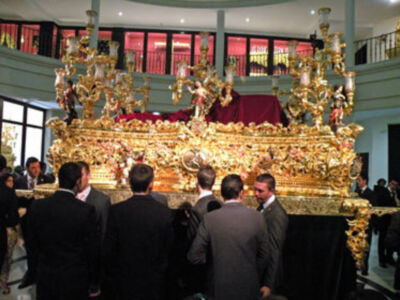 Bendición  del nuevo paso y Vía-crucis del Stmo. Cristo de la Vera-cruz de Alcalá del Rio (Sevilla)
