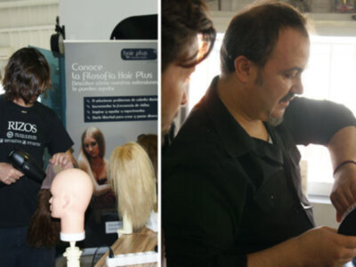 Rizos realiza su colección de peinados con la que se presentará a los Premios Fígaro