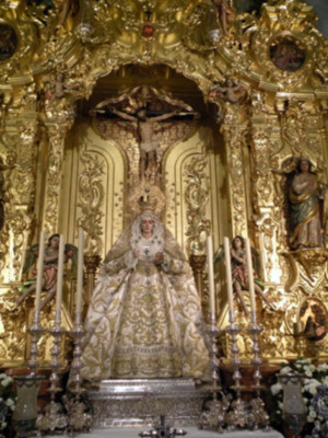 Misa de Hermanos de la Hermandad de la Vera-cruz  de Alcalá del  Río