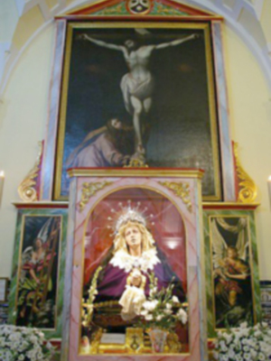 Sevilla. La Virgen de los Dolores del Convento del Santo Ángel de Sevilla.