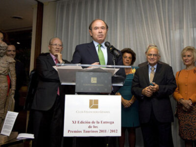 El Club Financiero Génova entrega los premios taurinos a los Protagonistas de la Fiesta Nacional 2011-2012