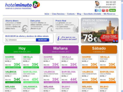 HOTELMINUTO.COM ESTRENA NUEVA INTERFAZ EN SU WEB, MUCHO MÁS DINÁMICA Y ACCESIBLE