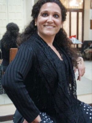 Laura Román, enseñando bulerías en Soria