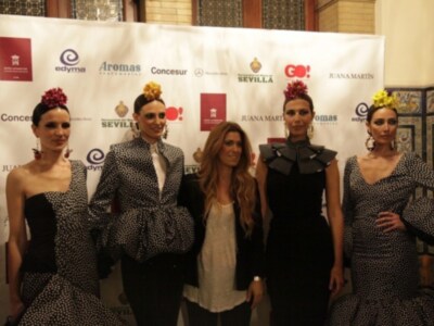 La diseñadora flamenca Juana Martín presentó su colección "Las gitanillas de mi patio" en el Hotel Alfonso XIII