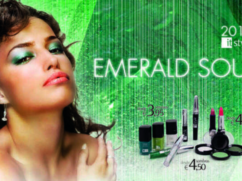 Las tiendas de maquillaje ItStyle desvelan el color de moda para la primavera, el verde esmeralda