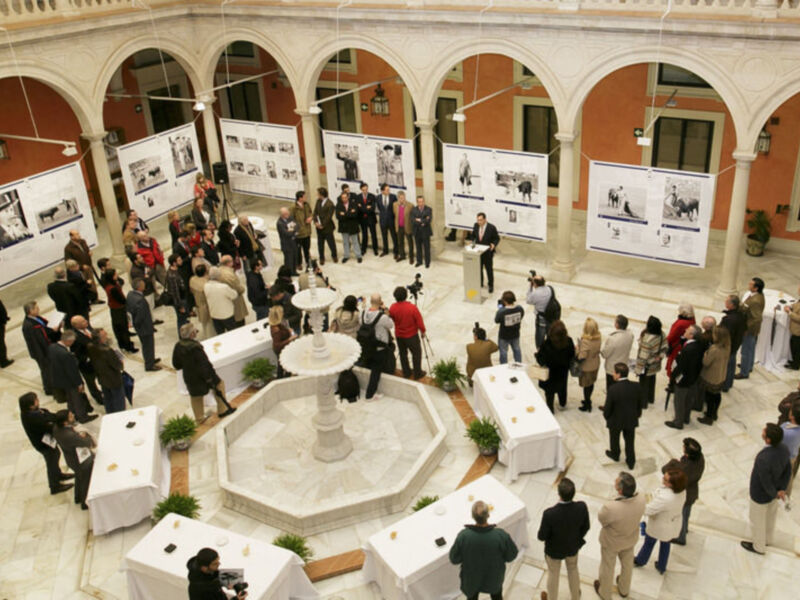 Inaugurada la exposición Glorias de la Tauromaquia, un siglo de toros a través del objetivo de Arjona