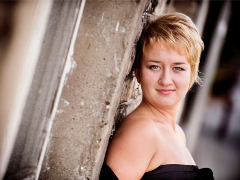 El pianista Ángel Cabrera y la soprano Urszula Bard&#322;owska, en el Real Círculo de Labradores