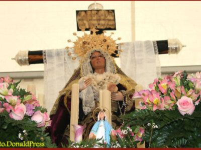 La tradicional CRUZ de MAYO de MONTEFLOR no sale este año en Mayo,  lo hará el 1 de junio.